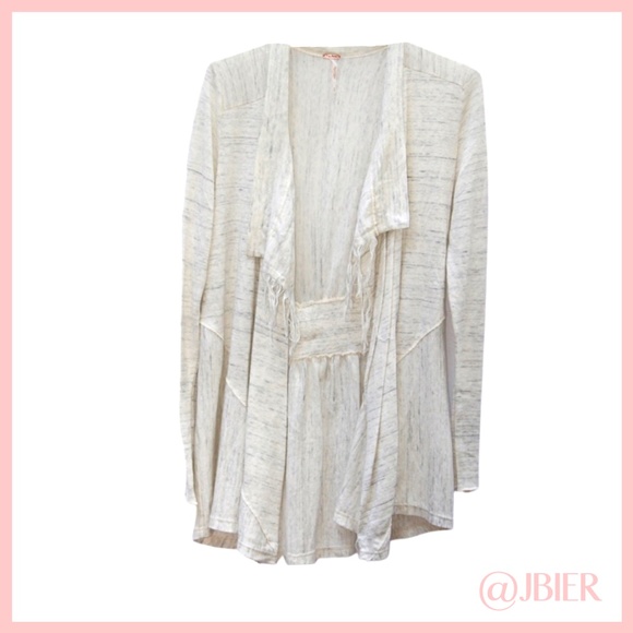 Free People White Fringe Cardigan - Picture 2 of 8